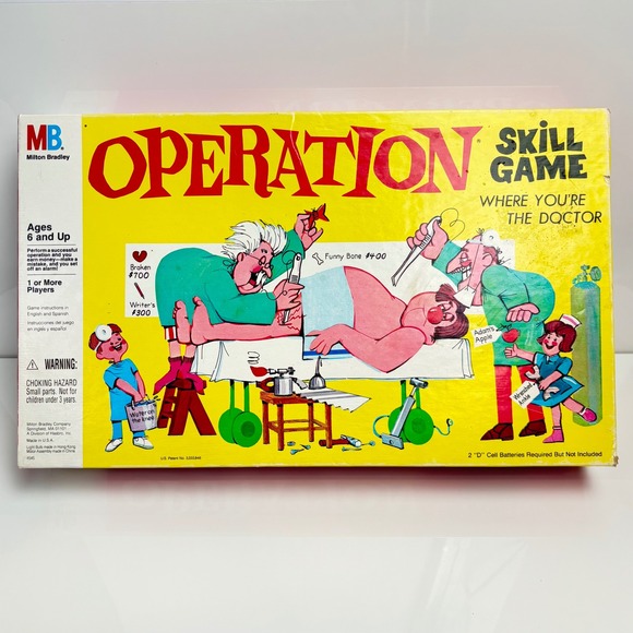 Milton Bradley Other - Vintage Game Operation 1965 Milton Bradley Skill Game Retro Toy